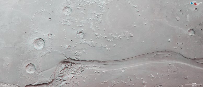 Mars Shalbatana Vallis in 3D