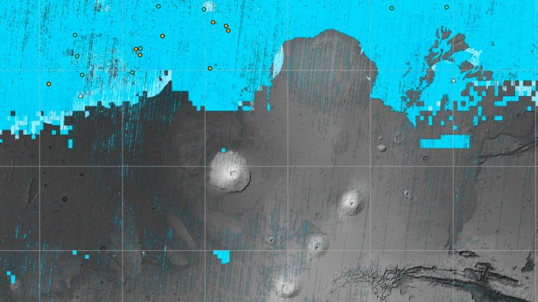 Mars Subsurface Water Ice Map