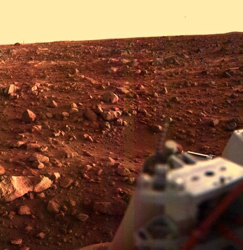 Mars Sunset Viking Lander 1 Site
