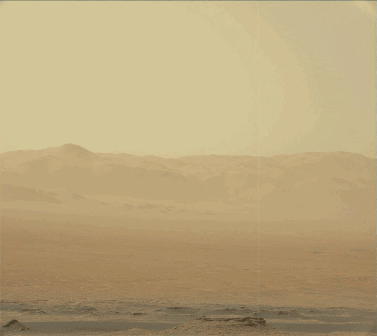 Martian Dust Storm Grows Curiosity Captures Photos