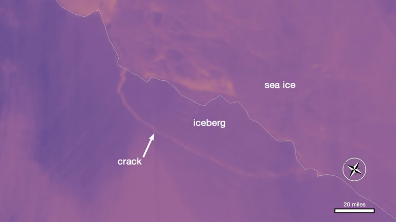 Massive Iceberg Breaks Off from Antarctica