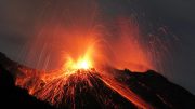 Massive Volcanic Eruption Stromboli