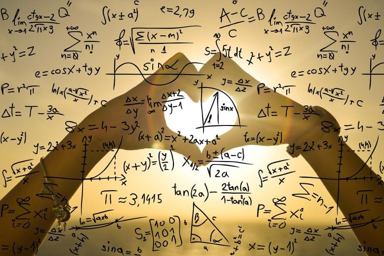Math Love Heart Shape
