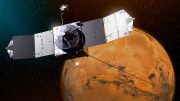 Maven Spacecraft Orbiting Mars