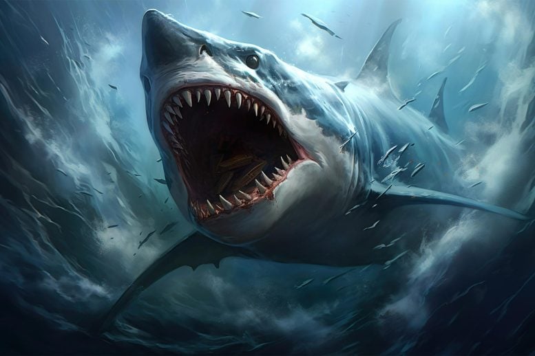 Megalodon Shark Concept Art Illustration