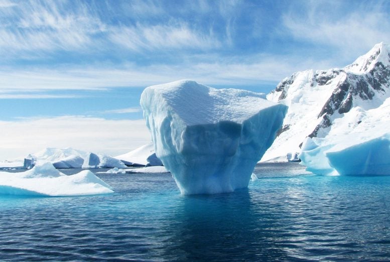 Melting Ice Arctic Antarctic Concept