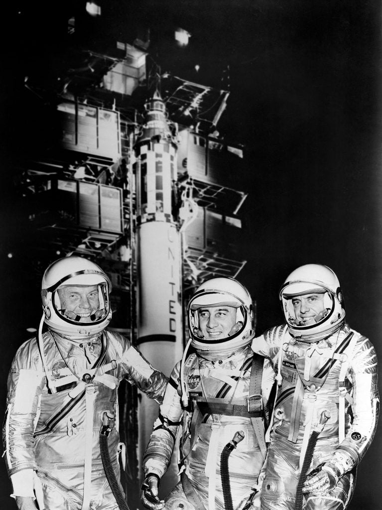 Mercury Astronauts in Spacesuits