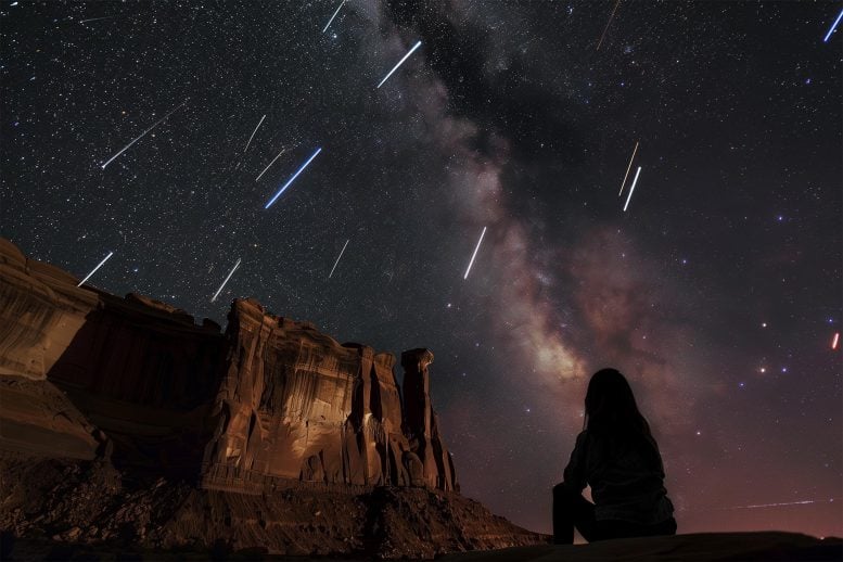 Meteor Shower Art Concept Illustration