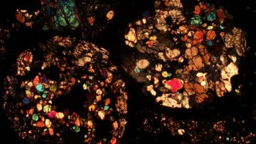Meteorite Minerals Under Microscope