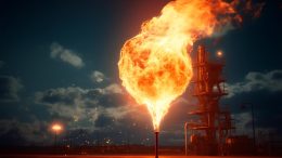 Methane Natural Gas Flaring Concept
