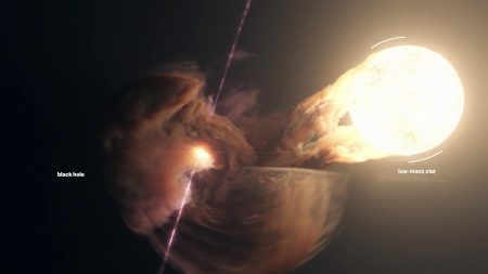 Micro Quasar Tiny Black Holes Pack a Cosmic Punch