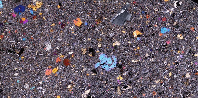 Microscope Image Volcanic Rock From Afar Ethiopia