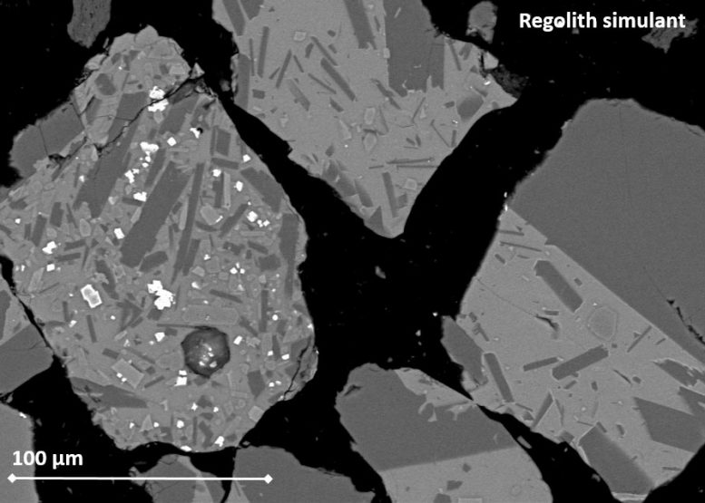 Microscopic Image Moondust Simulant
