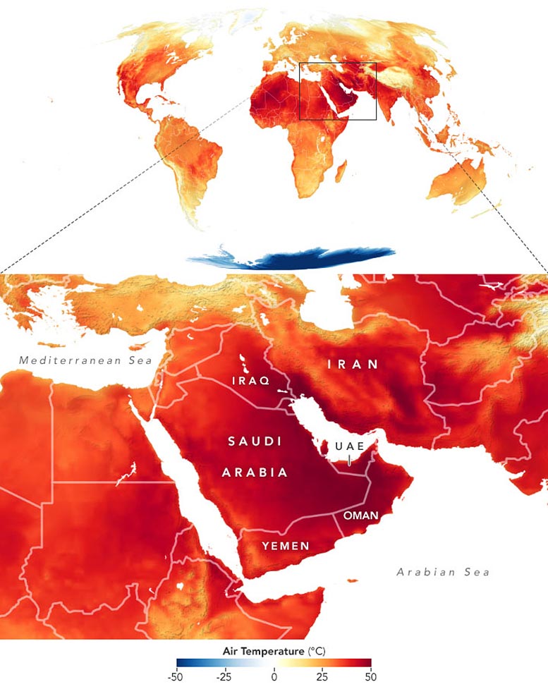 Middle East Heatwave June 2021