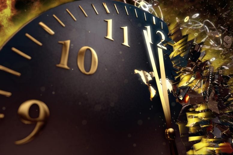 Midnight Clock Time Running Out