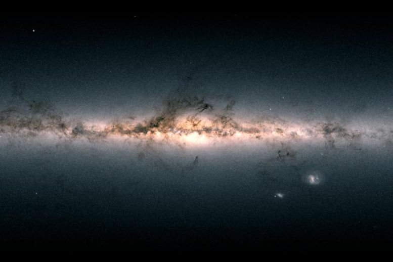 La masa gravitacional de la Vía Láctea es más ligera