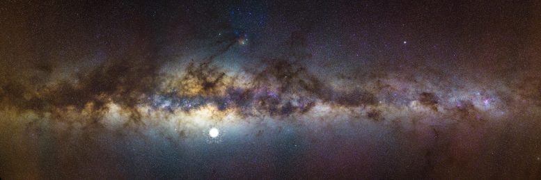 Milky Way Photomosaic Pinnacles Desert