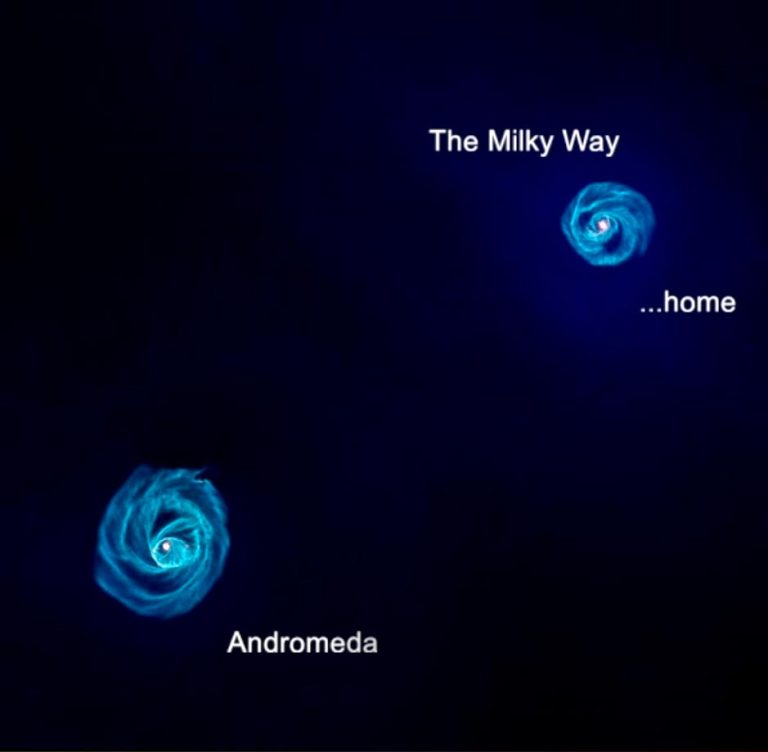 New Simulation Shows What Happens When the Milky Way and Andromeda Galaxies Collide