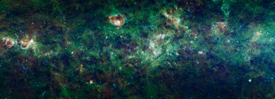 Milky Way galaxy Mosaic of Images from WISE