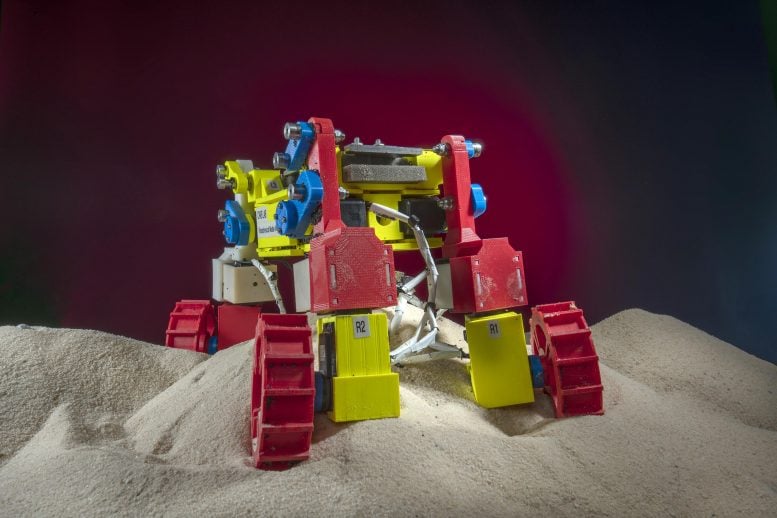 Mini Rover Operating in Beach Sand