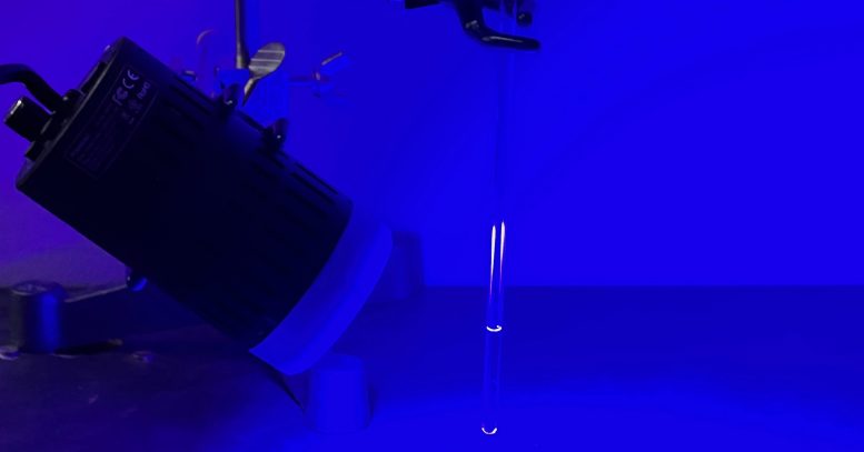Molecular Synthesis Blue Light