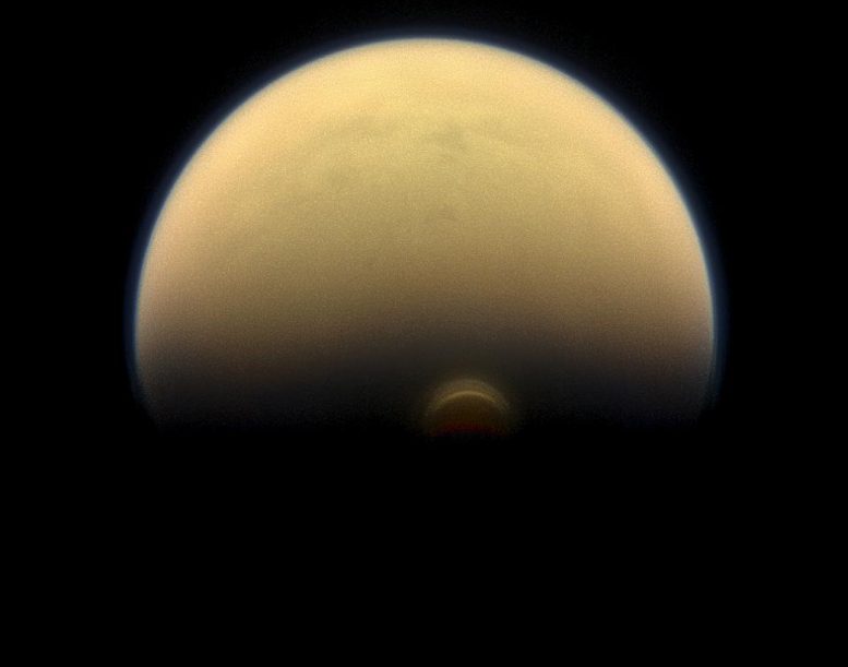 Monstrous Ice Cloud in Titan’s South Polar Region