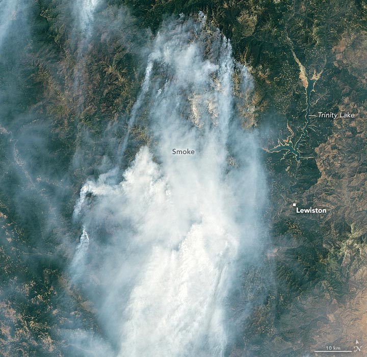 Monument and McFarland Fires Annotated