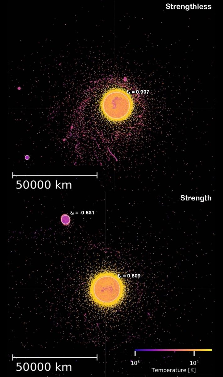 Moon Formation Simulations