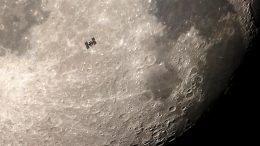 Moon Over ISS