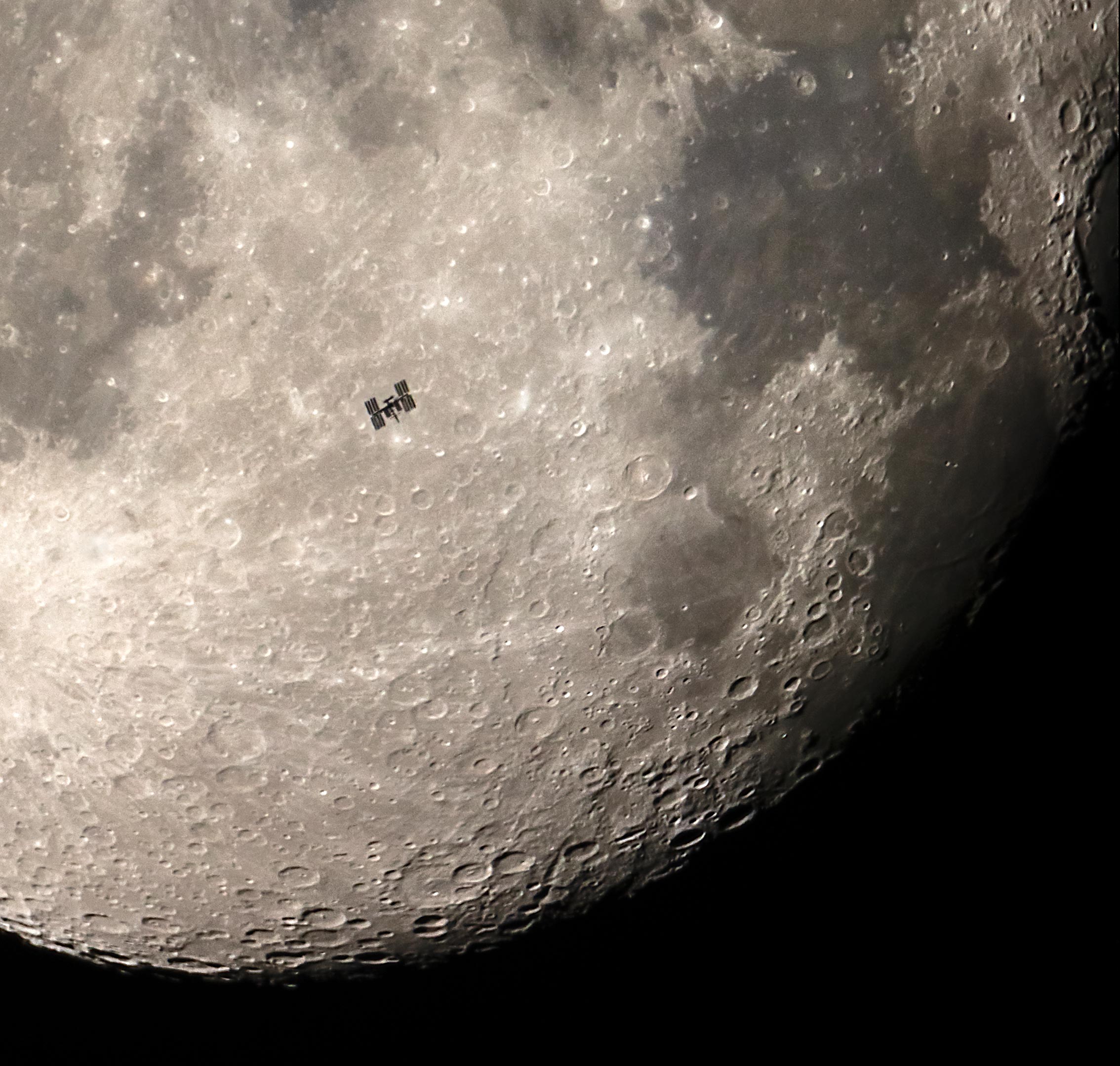int space station moon