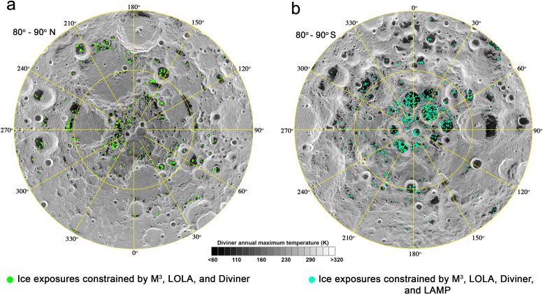 Moon Permanently Shaded Regions
