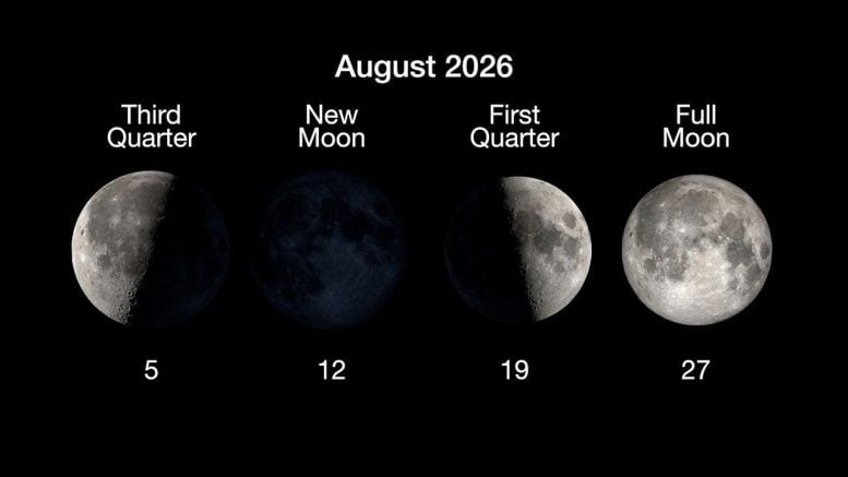 Moon Phases August 2026
