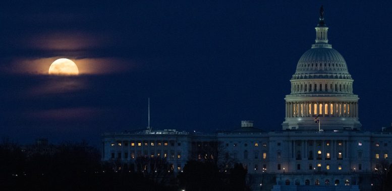 Moon U.S. Capitol