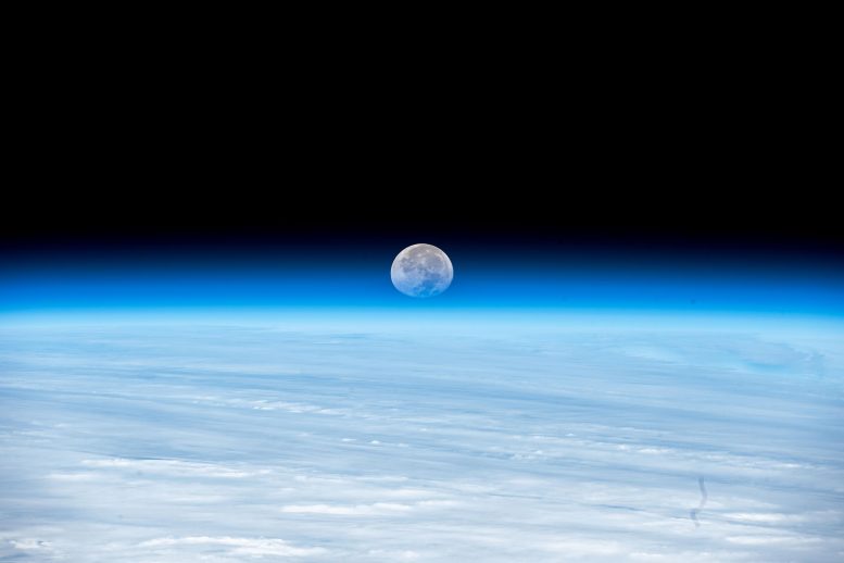 Moon’s Image Refracted Due to Earth’s Atmosphere
