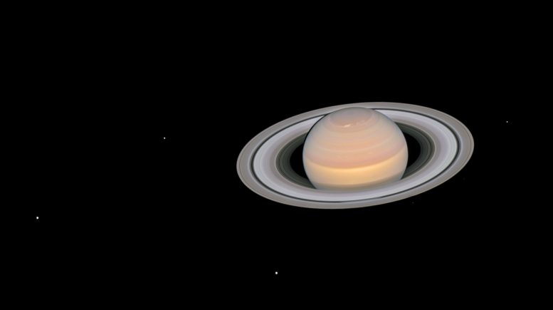 The moons of Saturn