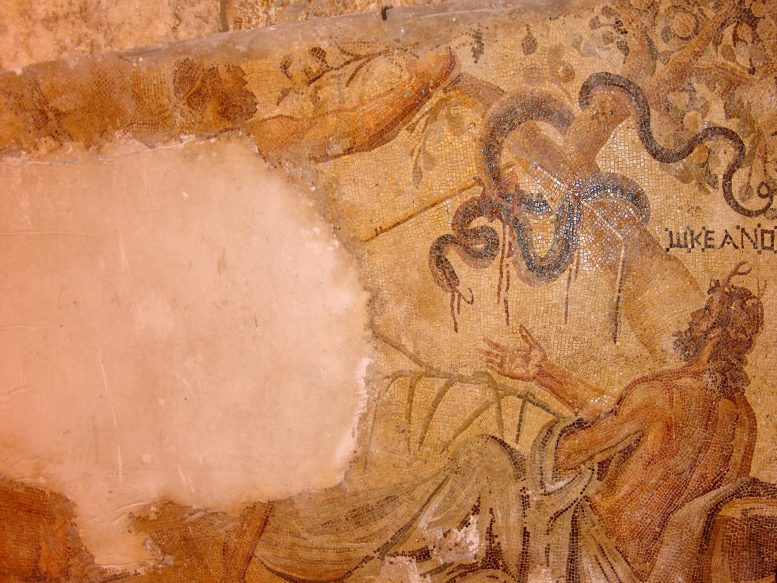 Mosaic Fragment Depicting the Figure of Hercules