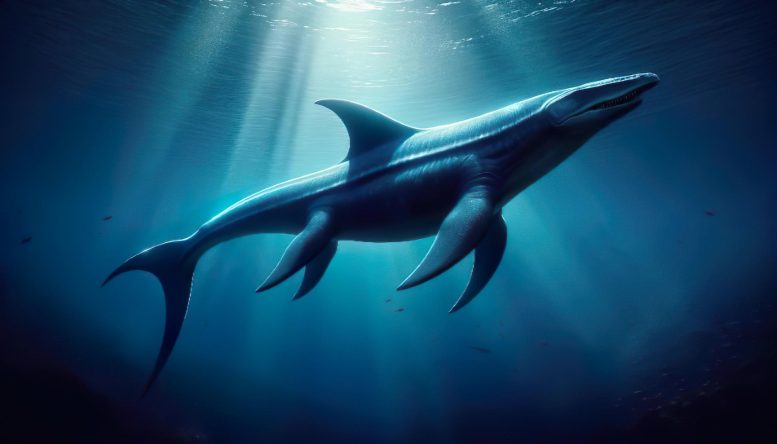 Mosasaur With Dorsal Fin