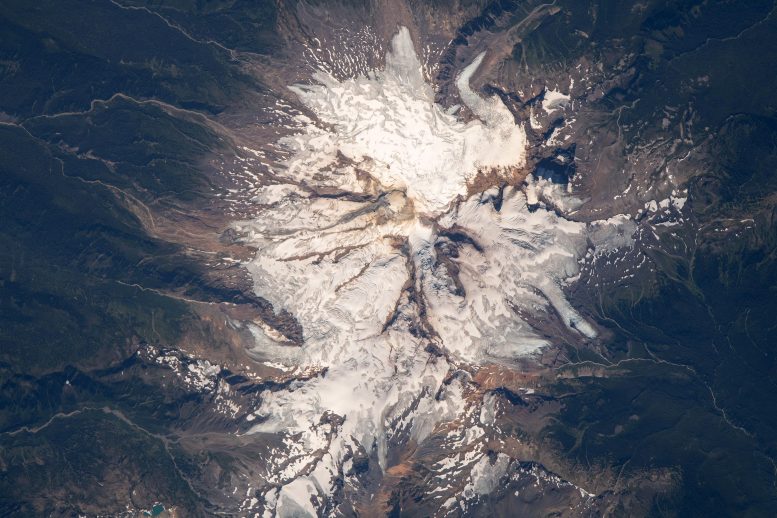 Mount Baker From International Space Station