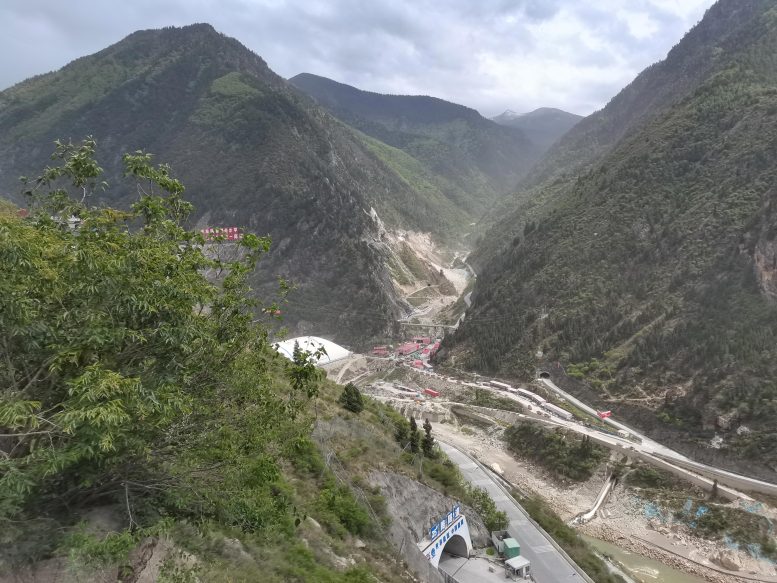 Mountain Valley Landscape in the Upper Dadu River Region