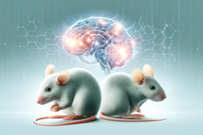Mouse Rat Brain Art Concept