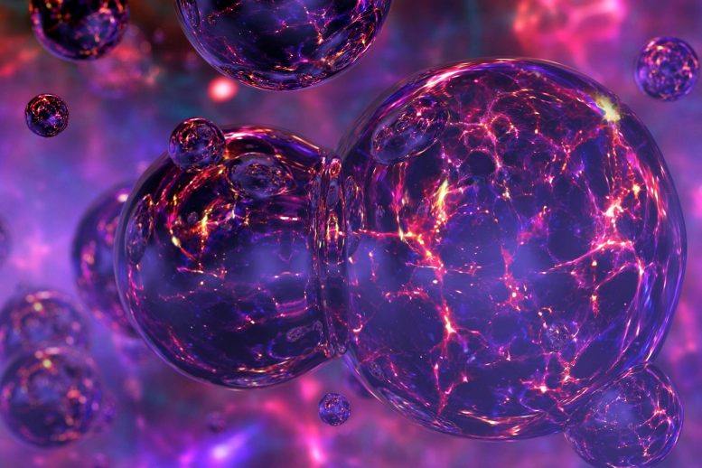 Multiverse Bubble Universes Concept