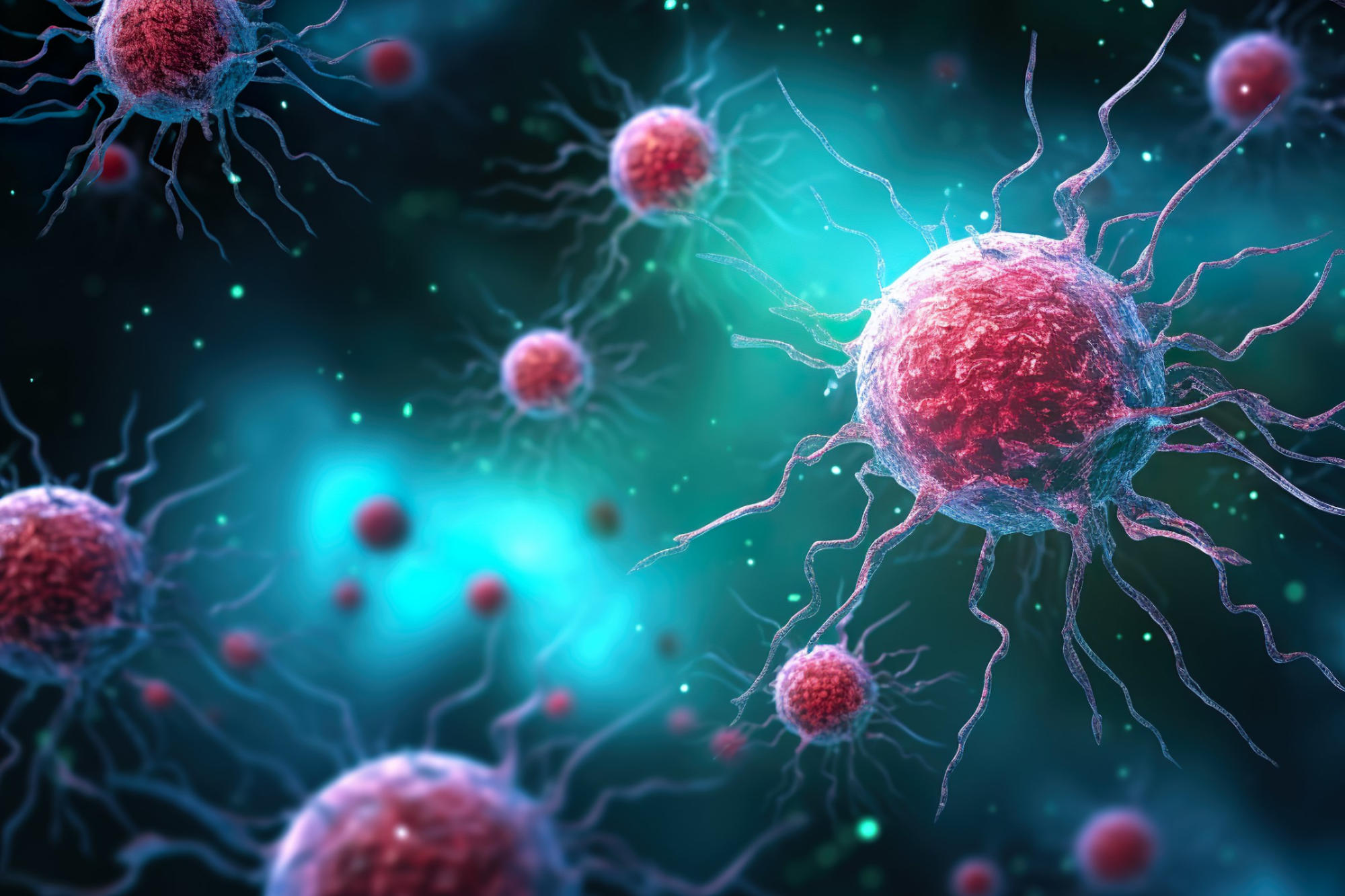 Mysterious Pink Cancer Cells