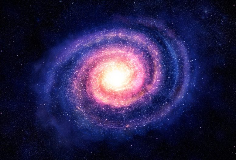 Mysterious Spiral Galaxy Concept
