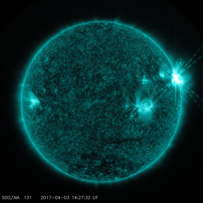 NASA’s SDO Captured Trio of Solar Flares