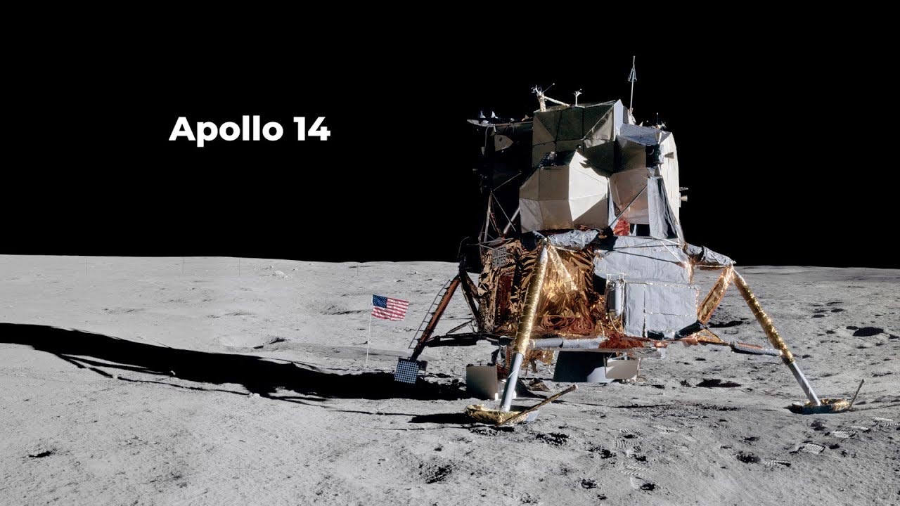 APOLLO 14 EVA View Moonwalk EVAs Apollo 14 12X12 PHOTOGRAPH 