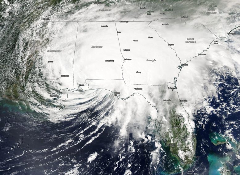 NASA Aqua Satellite Hurricane Sally
