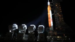 NASA Artemis I Launch Rollout Spotlights