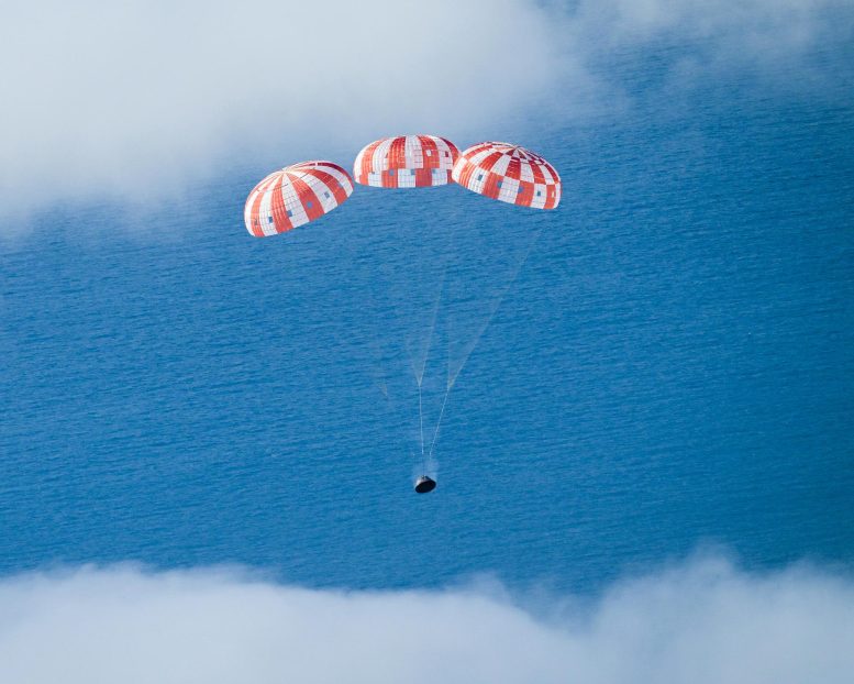 NASA Artemis I Orion Parachutes