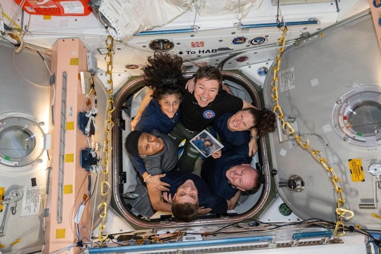 NASA Astroanuts Inside Cygnus Spacecraft