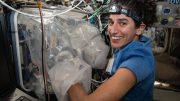 NASA Astronaut Jasmin Moghbeli Works on the BioFabrication Facility